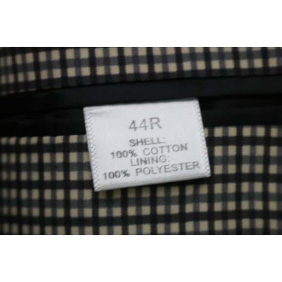 Saddlebred Men's Black Corduroy Blazer-Size 44R-Nice-Two Button-Business - Picture 7 of 16